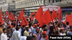  د ای اېن پي ګوند لخوا غټې احتجاجي مظاهرې په صوابۍ، کراچۍ او اسلام اباد کې راجوړې شوې وې .
