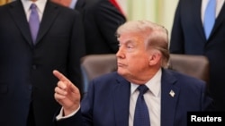 U.S. President Trump participates in a healthcare affordability event at the White House in Washington