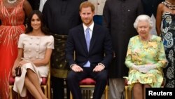 Queen, Harry and Meghan