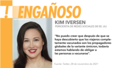 Verificado Kim Iversen Engañoso