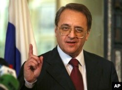 Wakil Menteri Luar Negeri Rusia Mikhail Bogdanov. (Foto: AP)