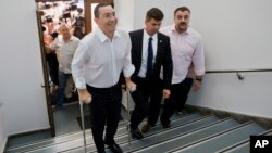 Premijer Rumunije Viktor Ponta u Nacionalnom anti korupcijskom centru, Bukurešt 13. jul 2015.