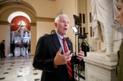 FILE - Rep. Mo Brooks, R-Ala., is interviewed on Capitol Hill in Washington, March 22, 2017.