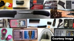 The TSA discovered a lot of illegal items.