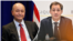 از چپ به راست: الکساندر دی کرو، مدیر برنامه توسعه سازمان ملل متحد(یو‌ان‌دی‌پی) و برهم صالح، کمیشنر عالی سازمان ملل متحد در امور پناهندگان (یوان‌سی‌اچ‌آر).