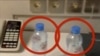 Water bottles are seen in a hotel room where Kremlin critic Alexei Navalny stayed during his recent visit in the Siberian city of Tomsk, on this still image from a social media video obtained by Reuters Sept. 17, 2020. (Instagram @Navalny)