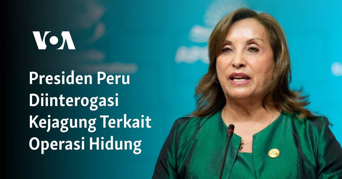 Presiden Peru Diinterogasi Kejagung Terkait Operasi Hidung