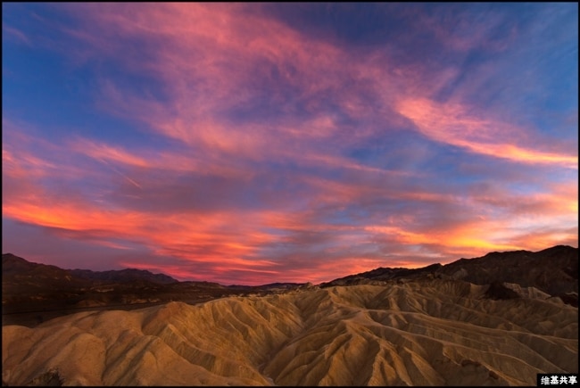 Death Valley at sunset