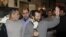 Iranians released by Syrian rebels arrive at a hotel in Damascus, January 9, 2013. 