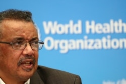 Director-General of the World Health Organization (WHO) Tedros Adhanom Ghebreyesus speaks during a news conference after a meeting of the Emergency Committee on the novel coronavirus (2019-nCoV) in Geneva, Switzerland January 30, 2020.