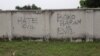 Des graffitis anti-djihadistes à Bama, dans l'État de Borno au Nigeria.