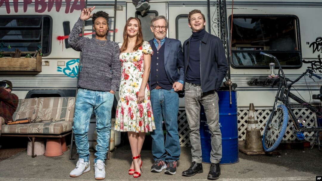 READY PLAYER ONE interviews - Spielberg, Cline, Sheridan, Cooke, Lena  Waithe, Mendelsohn 