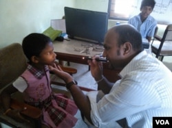 Through a partnership with Sri Lanka's Ministry of Health, SOMS provides eye screening in schools there. (Courtesy SOMS)
