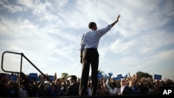 4일 미국 플로리다주 헐리우드에서 유세 중인 바락 오바마 대통령.