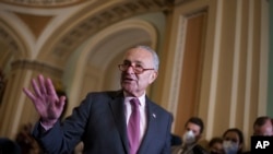 Pemimpin mayoritas Senat AS, Senator Chuck Schumer 