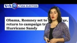 The candidates return to the campaign after Hurricane Sandy