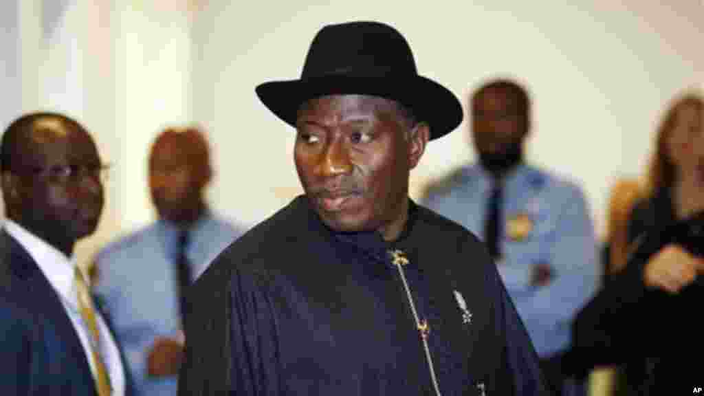 Shugaban Najeriya Goodluck Jonathan a New York ranar 23 ga watan Satumba, 2013