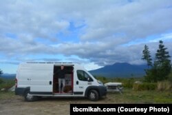 Mikah Meyer is traveling to National Park sites around the United States in a converted cargo van.
