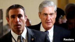 Special Counsel Robert Mueller departs after briefing members of the U.S. Senate on his investigation into potential collusion between Russia and the Trump campaign on Capitol Hill in Washington, U.S., June 21, 2017. 