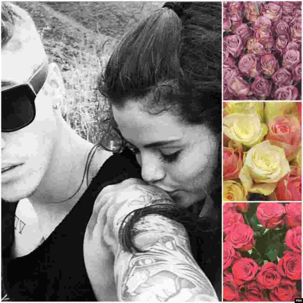 Em 2011, Justin Bieber comprou uma loja inteira de flores, gastando 2 mil dólares em rosas, tulipas e margaridas, para a sua namorada Selena Gomez.