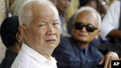 This week, victims of the Khmer Rouge who have filed grievances with the court will testify against two defendants still on trial—ideologue Nuon Chea and head of state Khieu Samphan.