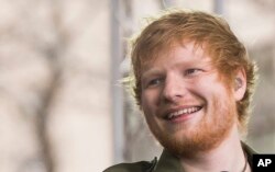 Ed Sheeran en el programa de NBC "Today" en Nueva York. 20-3-17.