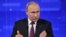 Russian President Vladimir Putin speaks during an annual nationwide televised phone-in show in Moscow, June 20, 2019.