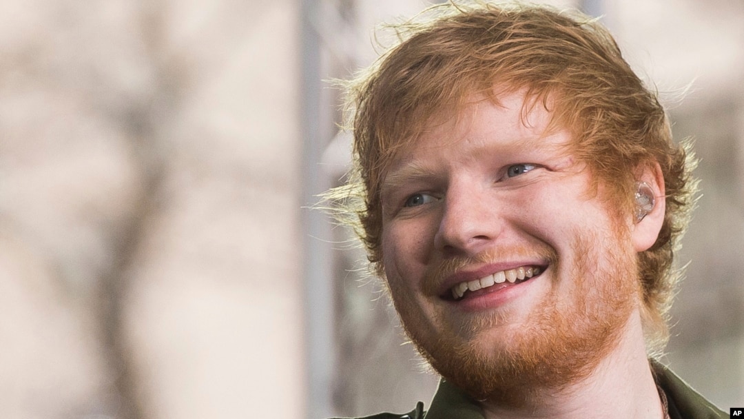 Ed Sheeran tampil di acara NBC "Today" di New York, 8 Maret 2017.