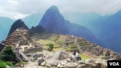 Las ruinas de Machu Picchu en Perú fueron nombradas como una de las siete maravillas del mundo en el 2007.