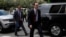 FILE - In this Jan. 15, 2020 photo, President Donald Trump's Latin America adviser Mauricio Claver-Carone right, arrives in La Paz, Bolivia. The Trump administration said that it plans to nominate Claver-Carone to lead the Inter-American Development Ban