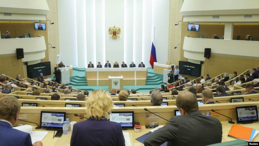 Рада Федерацій РФ, 4 жовтня 2022. Russian Federation Council/REUTERS