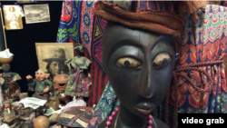 Maska afričkog porekla u hramu Mirijam Čimani