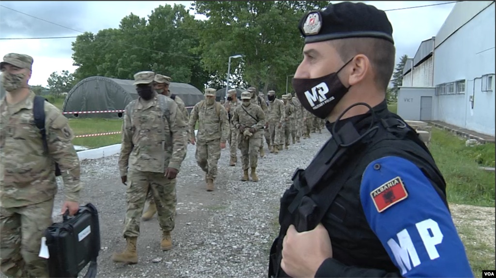 ABŞ əsgərləri Albaniyada hərbi təlimlərdə iştirak edir