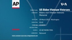 Tổng thống Biden và Phu nhân bất ngờ viếng đài tưởng niệm Cựu chiến binh Việt Nam