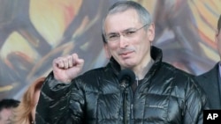 Михаил Ходорковский на Майдане. 9 марта 2014г.