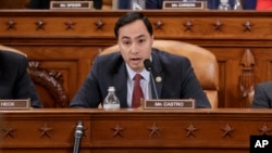 FILE - House Intelligence Committee member Rep. Joaquin Castro, D-Texas, at a hearing on Capitol Hill in Washington, March 20, 2017.