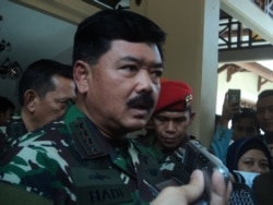 Panglima TNI, Marsekal TNI Hadi Tjahjanto (Foto: VOA/Yudha)