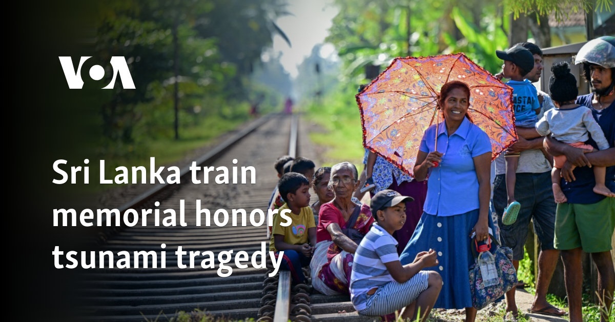 Sri Lanka train memorial honors tsunami tragedy