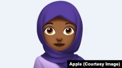 FILE - In 2017, Apple brought new emojis to iOS, macOS and watchOS. Among them was a woman with headscarf (hijab).