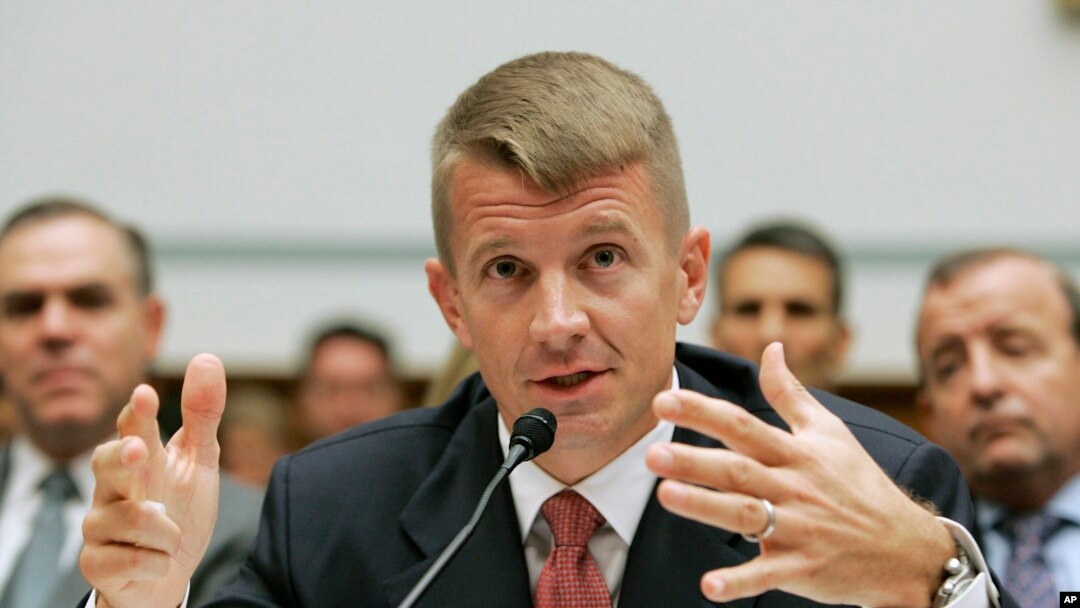 بلیک واٹر کمپنی کے سربراہ ایرک پرنس۔ فائل فوٹو