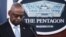 FILE - U.S. Secretary of Defense Lloyd Austin speaks during a press conference at the Pentagon in Washington, Oct. 30, 2024. 