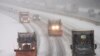 Snow plows and traffic make their way north along Interstate 95 as snow begins to fall in Ashland, Virginia, Jan. 22, 2016. Portions of Virginia are under a blizzard warning.