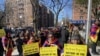 Tibetans in New York were able to persuade a Queens Public Library to close an exhibit sponsored by the Chinese Consulate, Feb. 22, 2020. (Students for a Free Tibet)