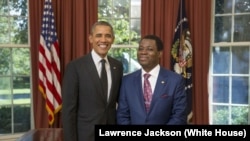 File - Ruben Maye Nsue Mangue, Ambassador of the Republic of Equatorial Guinea, in the Oval Office, Sep 17, 2013.