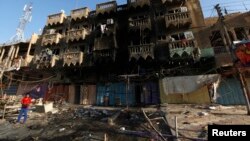 伊拉克巴格达汽车炸弹袭击现场