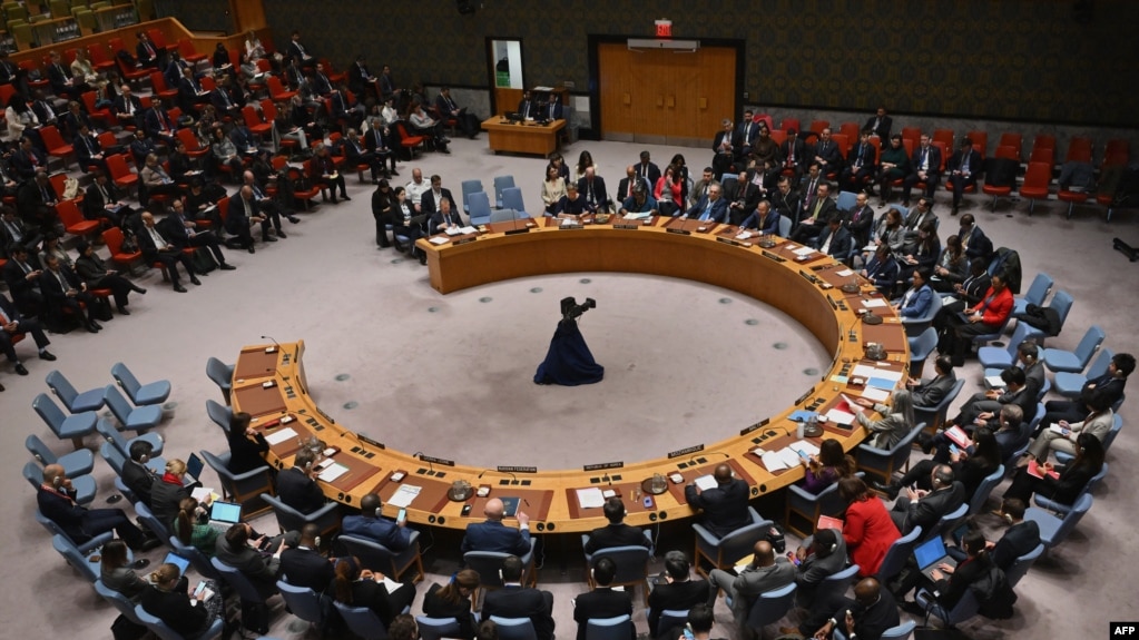 Hội đồng Bảo an LHQ họp về đề nghị ngừng bắn ở Gaza tại trụ sở ở New York vào ngày 22/3/2024.