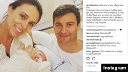 New Zealand Prime Minister Jacinda Ardern posted a picture on Instagram of her with her new baby (Photo:; Instagram)
