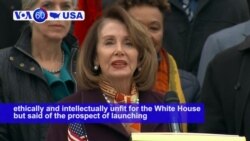 VOA60 America- Pelosi: Impeaching Trump 'Just Not Worth It'