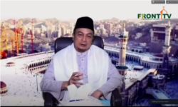 Mantan Ketua Gerakan Nasional Pengawal Fatwa (GNPF) MUI Bachtiar Nasir dalam perbincangan di akun YouTube Front TV bertema "Menuju Kepulangan IB HRS", Senin (9/11) malam. (Foto: VOA)