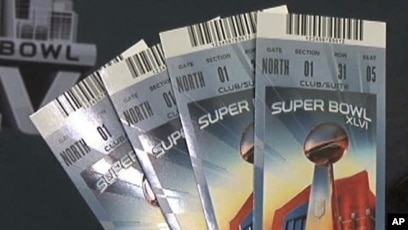 The 2012 Super Bowl Ticket